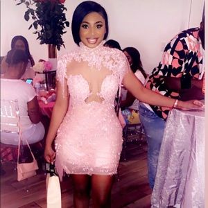 Custom Pink Sequin Dress